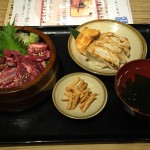 エグゼクティブ駆け込みランチ（桜手こね丼・アサリとアサオの出汁餃子）