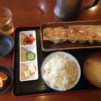 和合焼き餃子定食（6個）　餃子・ライス・お惣菜・スープ・デザート